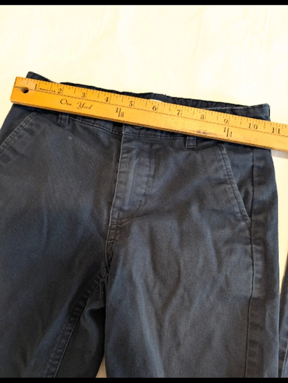 Old Navy (Lot Of 2) Boys 7 Navy Blue Chino Shorts School Uniform READ DESCRIPT.